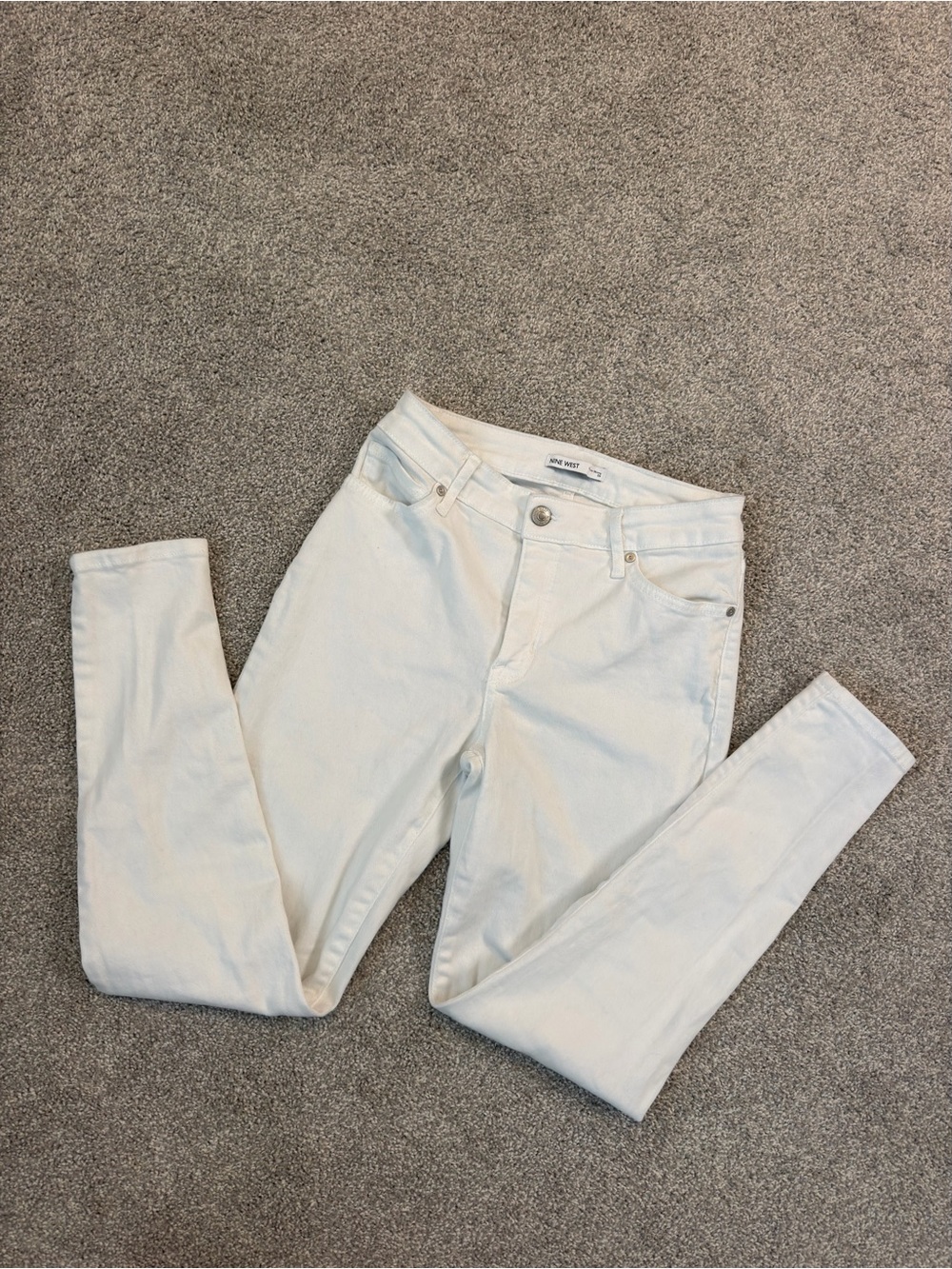Nine West White Skinny Jeans